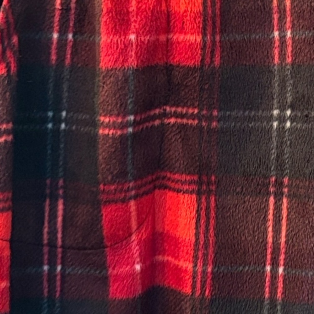 Cuddl Duds Red and Black Plaid Pants - Picture 5 of 10